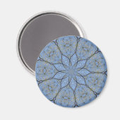 Blue Lotus Blume Design Magnet (Vorderseite/Rückseite)