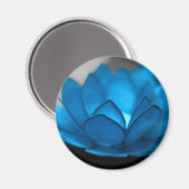 Blue Lotus Blume Magnet (Vorderseite/Rückseite)