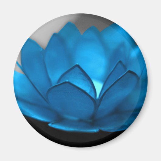 Blue Lotus Blume Magnet (Vorne)