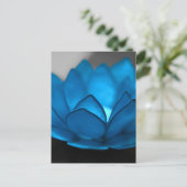 Blue Lotus Blume Postkarte (Stehend Vorderseite)