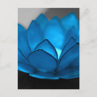 Blue Lotus Blume Postkarte