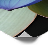 Blue Lotus Blume Spirituelle Kunst Poster (Ecke)