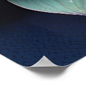 Blue Lotus Blume Spirituelle Kunst Poster (Ecke)