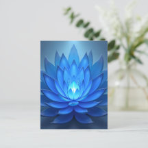Blue Lotus Blume Spirituelle Zen Art
