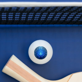 Blue Lotus Blume Spirituelle Zen Art Tischtennisball