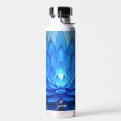 Blue Lotus Blume Spirituelle Zen Art Trinkflasche (Links)