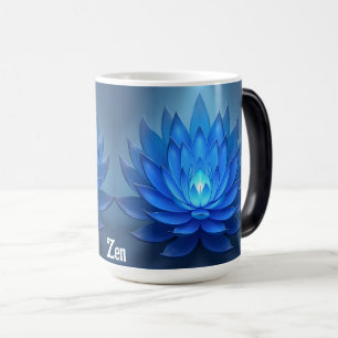 Blue Lotus Blume Spirituelle Zen Art Verwandlungstasse