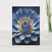 Blue Lotus Blume Spirituelle Zen Kunst Personalisi (Vorderseite)