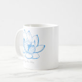 Blue Lotus Blume Tasse (Vorderseite Links)