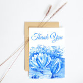 Blue Lotus Blume - vielen Dank Postcard Postkarte