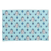 Blue Lotus Buddha Pillowcases, Standardgröße Kissenbezug (Vorderseite-Rechts)