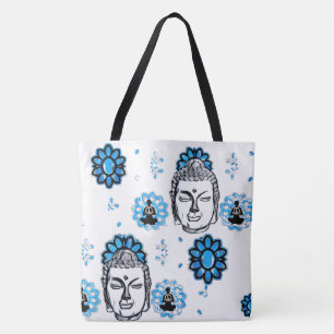 Blue Lotus Buddha Totasche Tasche