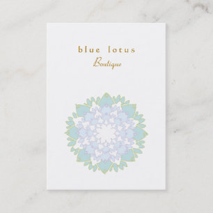Blue Lotus Chubby Business Card Visitenkarte