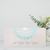 Blue Lotus - Geschenkgutschein (Stehend Vorderseite)