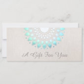 Blue Lotus - Geschenkgutschein (Vorderseite)