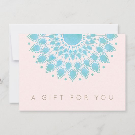 Blue Lotus Mandala Salon and Wellness-Center Gift (Vorderseite)