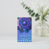 Blue Lotus Mandala Treuekarte (Stehend Vorderseite)