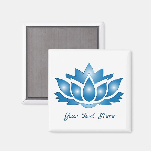 Blue Lotus Mind Body Spirit Personalisiert Magnet (Vorderseite/Rückseite)