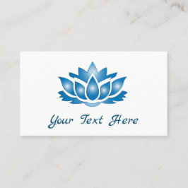Blue Lotus Mind Body Spirit Personalisiert Visitenkarte