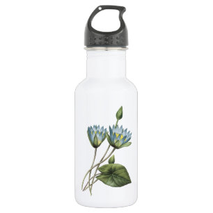 Blue lotus(Nymphaea caerulea) von Redouté Trinkflasche