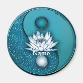 Blue Lotus Yin Yang Magnet (Vorne)