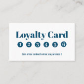 Blue Loyalty Business Logo Treuekarte (Vorderseite)