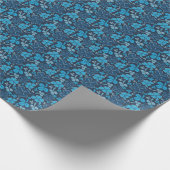 Blue Lucky Kleeblatts Clover St Patrick`s Day Geschenkpapier (Ecke)