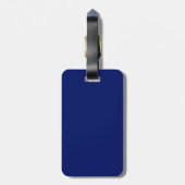 Blue-Luggage-Tag mit zwei Tonen Gepäckanhänger (Rückseite vertikal)