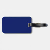 Blue-Luggage-Tag mit zwei Tonen Gepäckanhänger (Rückseite horizontal)