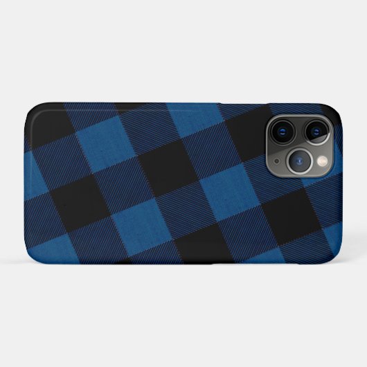 Blue Lumberjack Plaid Case-Mate iPhone Hülle (Rückseite (Horizontal))