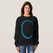 Blue Lunar Eclipse Moon Astronomy Space Sweatshirt (Vorne ganz)
