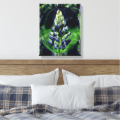 Blue Lupine Abstrakte Blume Art Leinwanddruck (Insitu (Schlafzimmer))