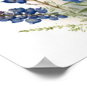 Blue Lupine Blume Art Print Poster (Ecke)