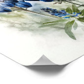 Blue Lupine Blume Art Print Poster (Ecke)