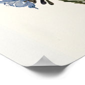 Blue Lupine Blume Art Print Poster (Ecke)