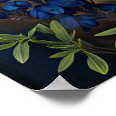 Blue Lupine Blume Art Print Poster (Ecke)