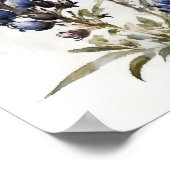 Blue Lupine Blume Art Print Poster (Ecke)