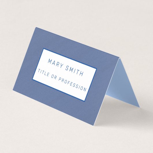 Blue Luxury Business Card Visitenkarten (Vorderseite)