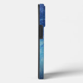 Blue Luxury Moderne Gradientengalaxie Glitzer Star Case-Mate iPhone Hülle (Rückseite / Rechts)