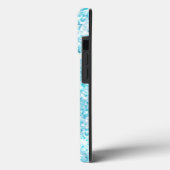 Blue Luxury Moderne Gradientengalaxie Glitzer Star Case-Mate iPhone Hülle (Rückseite / Links)