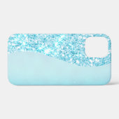Blue Luxury Moderne Gradientengalaxie Glitzer Star Case-Mate iPhone Hülle (Rückseite (Horizontal))