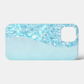 Blue Luxury Moderne Gradientengalaxie Glitzer Star Case-Mate iPhone Hülle (Rückseite (Horizontal))