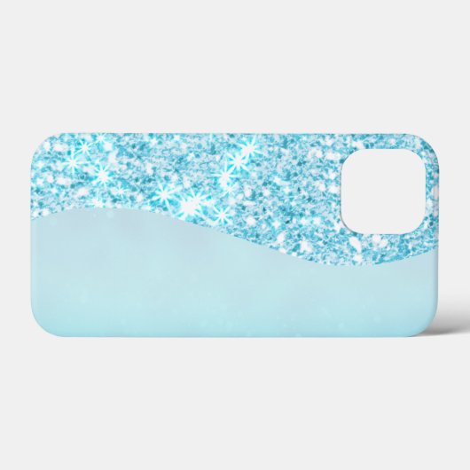 Blue Luxury Moderne Gradientengalaxie Glitzer Star Case-Mate iPhone Hülle (Rückseite (Horizontal))