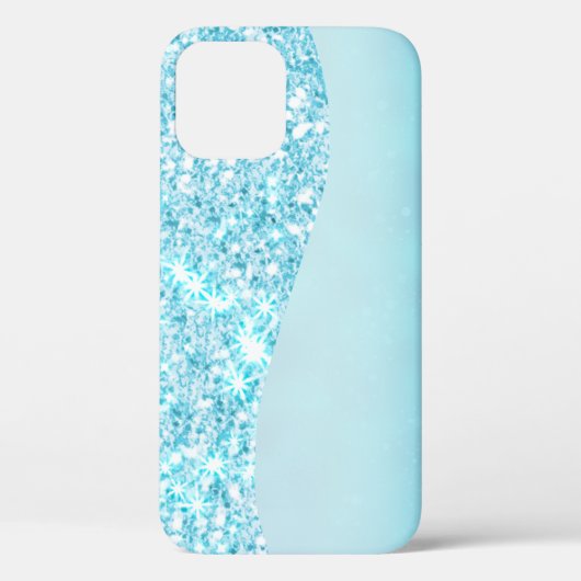 Blue Luxury Moderne Gradientengalaxie Glitzer Star Case-Mate iPhone Hülle (Rückseite)