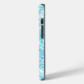 Blue Luxury Moderne Gradientengalaxie Glitzer Star Case-Mate iPhone Hülle (Rückseite / Links)