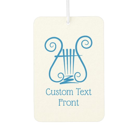 Blue Lyre Autolufterfrischer (Vorderseite)