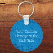 Blue Lyre Background Schlüsselanhänger (Rückseite)