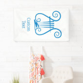 Blue Lyre Banner (Insitu)