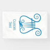 Blue Lyre Banner (Horizontal)