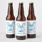 Blue Lyre Bierflaschenetikett (Flaschen)